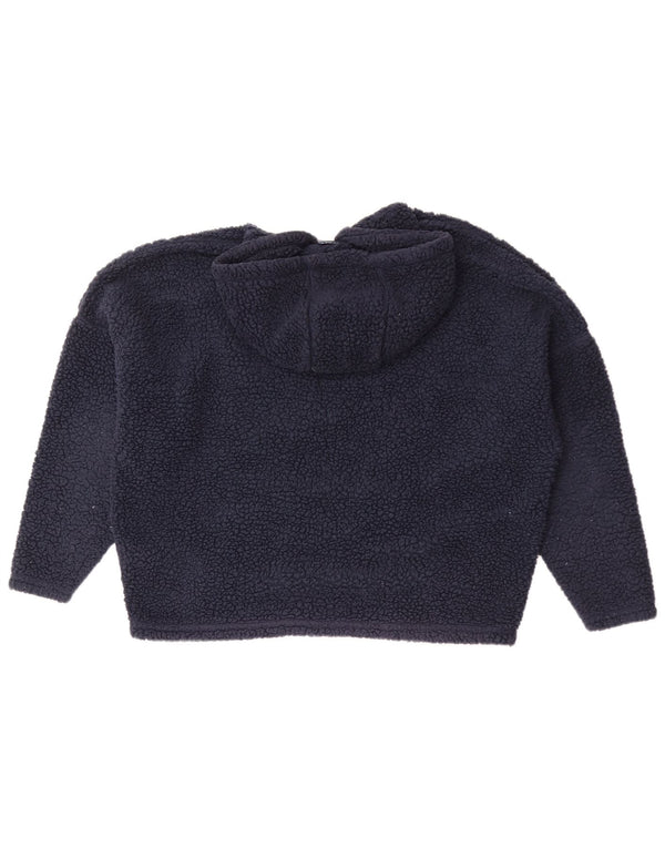 Damski sweter z kapturem, oversize, polarowy Ellesse UK 8, mały, granatowy