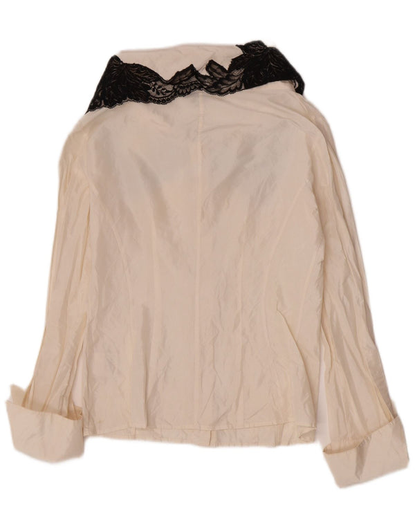 Damska bluzka koszulowa Gianfranco Ferre IT 44 Medium Off White Floral