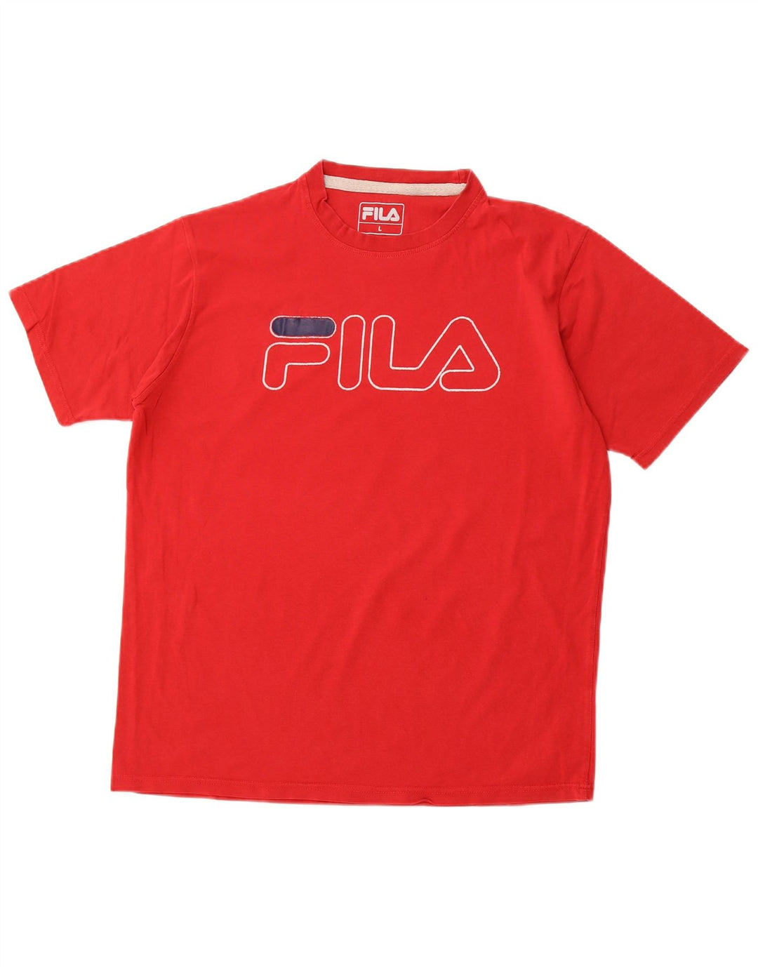 Męski T-shirt z grafiką FILA, duży, czerwony