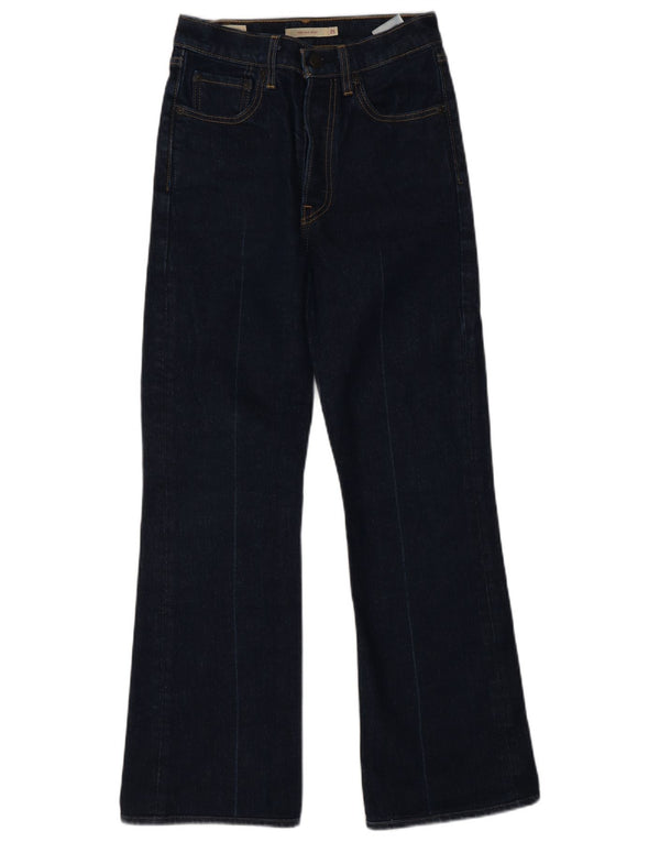 Damskie jeansy LEVI'S Ribcage Bootcut W25 L26 Granatowe, bawełniane