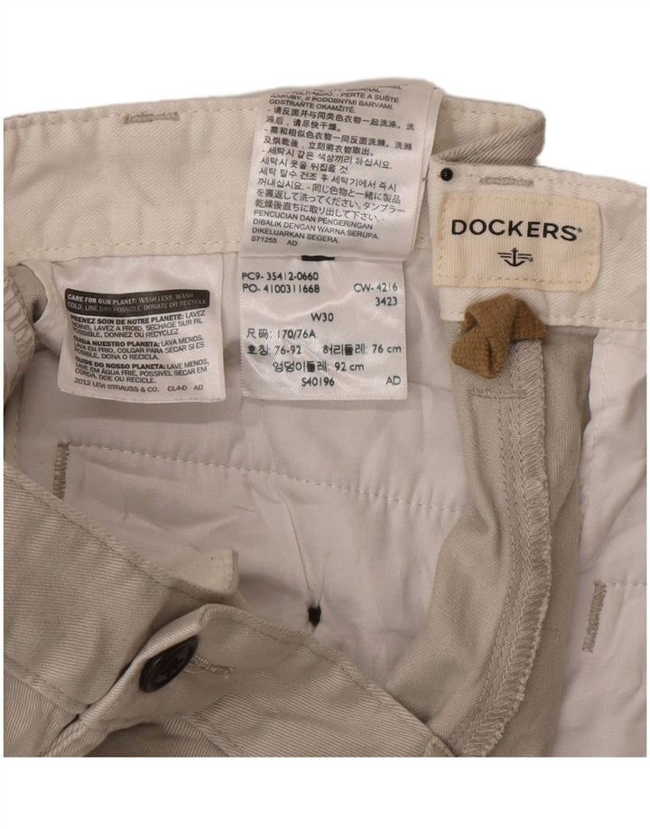 Męskie spodenki cargo Dockers W30 w kolorze średniego beżu, bawełny