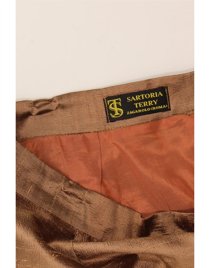 VINTAGE Womens Pencil Skirt W34 Large Brown Vintage Vintage and Second-Hand Vintage from Messina Hembry 