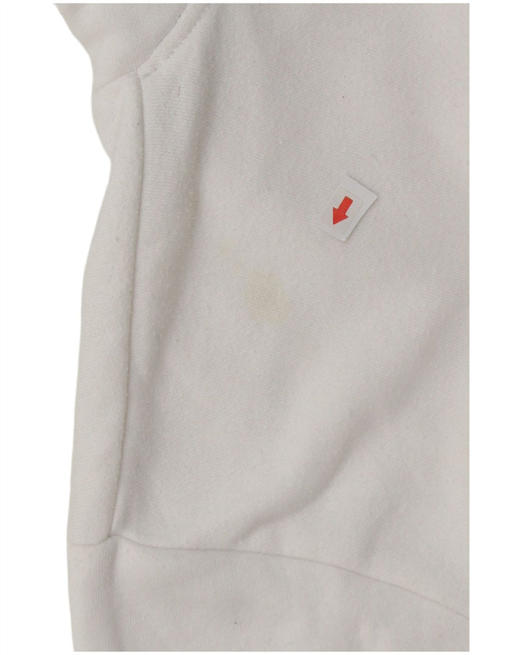 Męski sweter z kapturem i grafiką Sergio Tacchini, średniej wielkości biała bawełna
