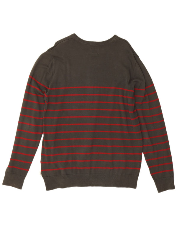 Męski sweter Vans z okrągłym dekoltem i dużymi paskami khaki