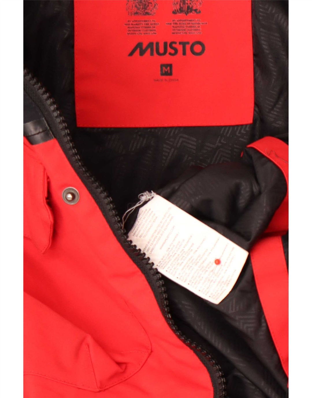 Męska kurtka narciarska z kapturem Musto UK 38 Medium Red Colorblock Poliamid