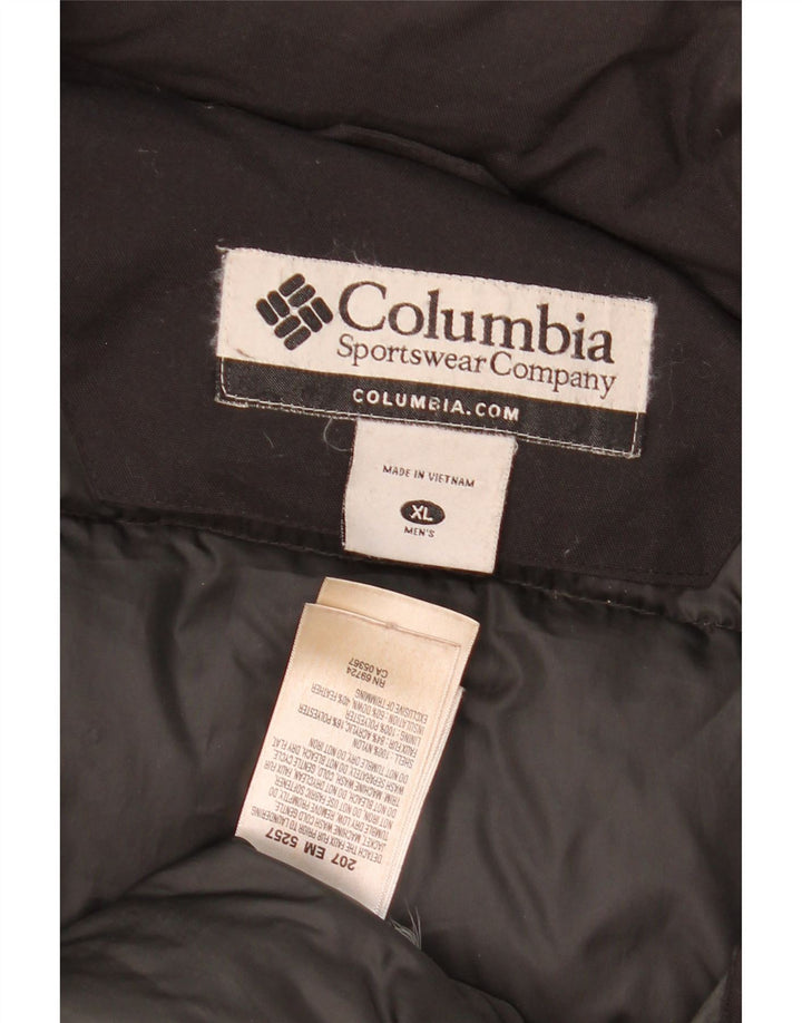 Męska ocieplana kurtka Columbia UK 42 XL, czarny nylon