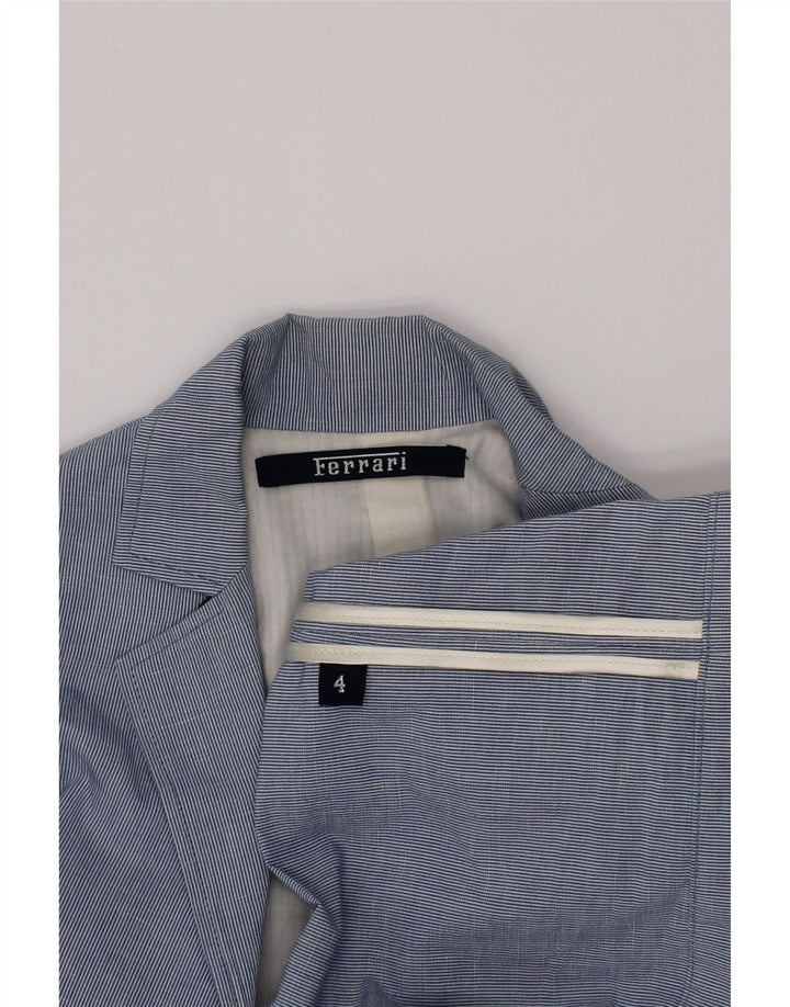 Chłopięca marynarka Ferrari zapinana na 2 guziki, 3-4 lata, niebieska w prążki