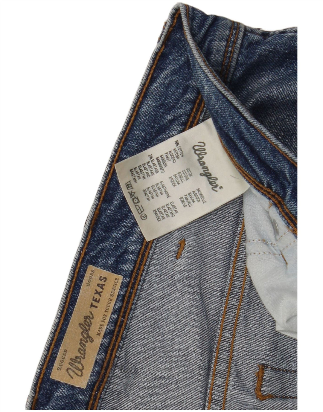 Męskie jeansy Wrangler Texas Straight W38 L27 Niebieskie, bawełniane