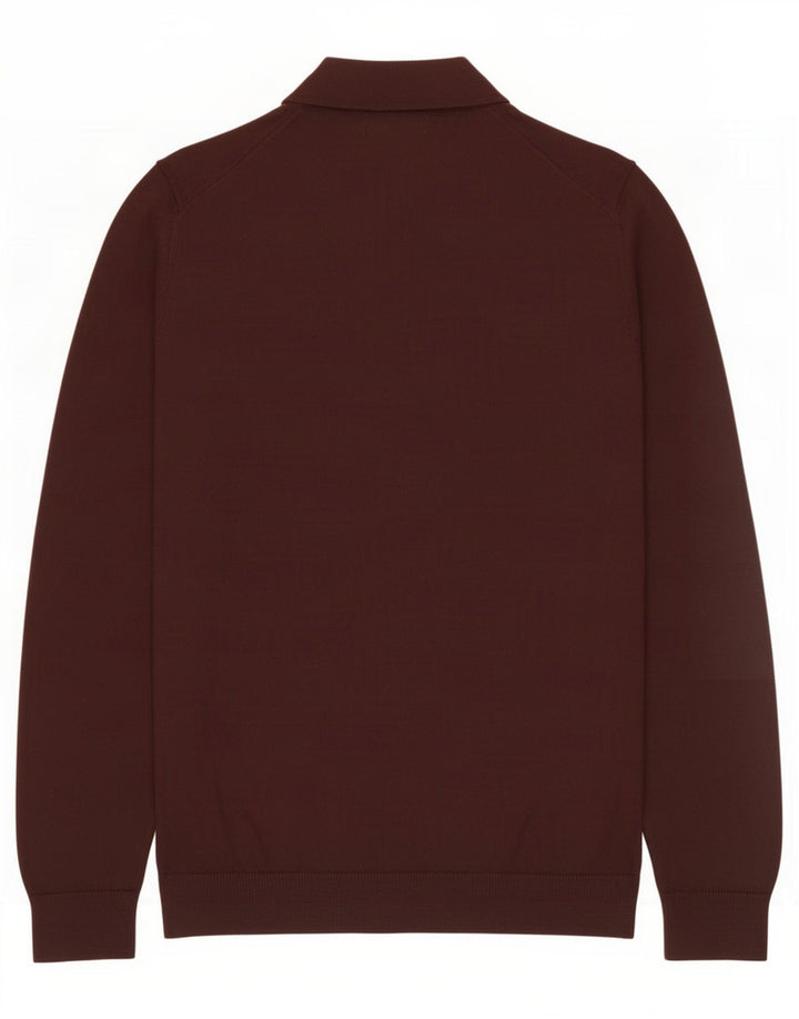 Sweter męski Zara w kolorze średniego burgunda