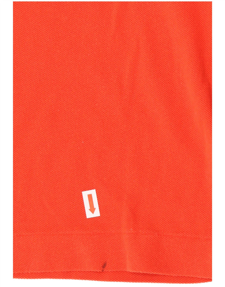 Męska koszulka polo LACOSTE o klasycznym kroju, rozmiar 4, średnia, pomarańczowa, bawełniana