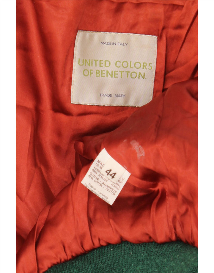 Damska kurtka bomberka ze sztucznego futra Benetton oversize IT 44, średnia czarna