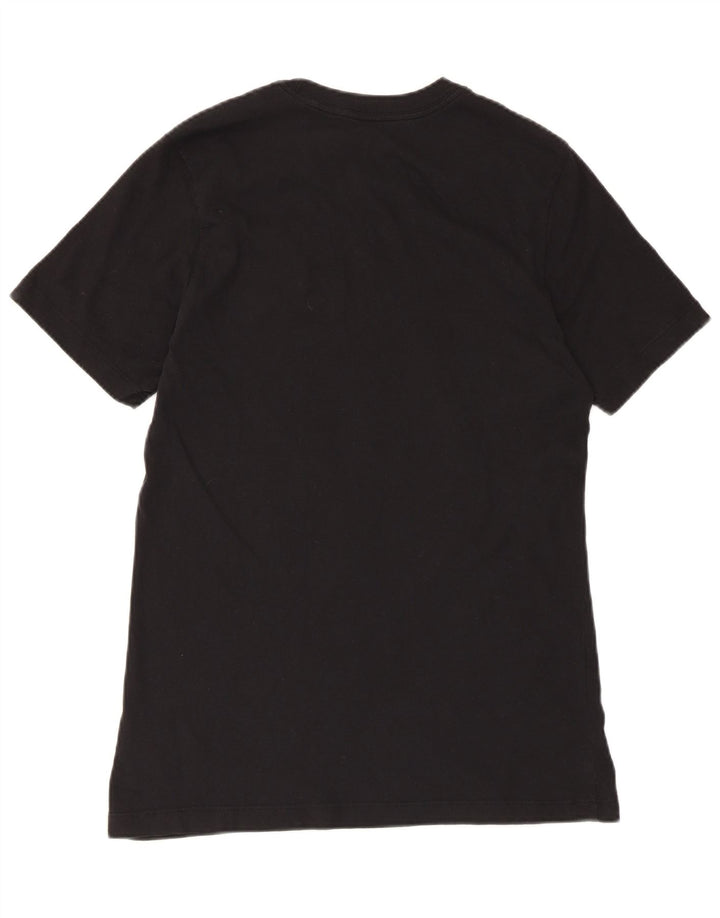 Męski T-shirt z grafiką Nike, mały, czarny, bawełniany