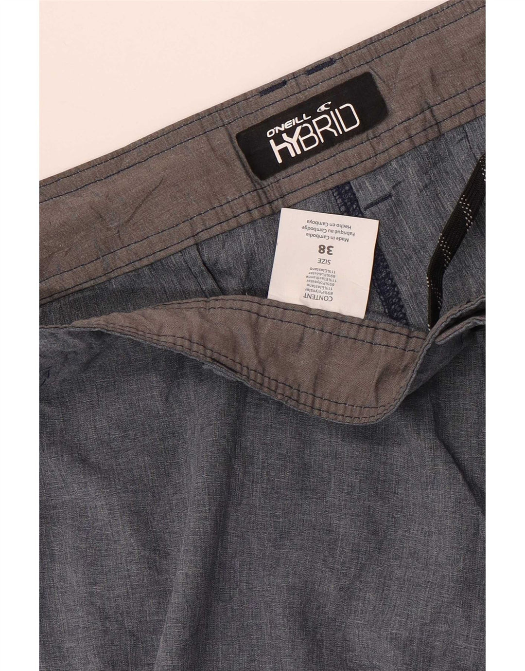 Męskie spodenki chino O'Neill W38 XL Szary poliester