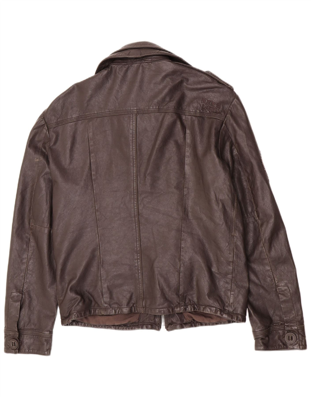 Męska skórzana kurtka wojskowa Superdry UK 42 XL brązowa