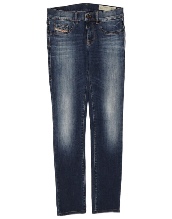 Diesel Damskie Livier Niska Talia Super Slim Jegging Jeansy W27 L29 Niebieskie Bawełniane