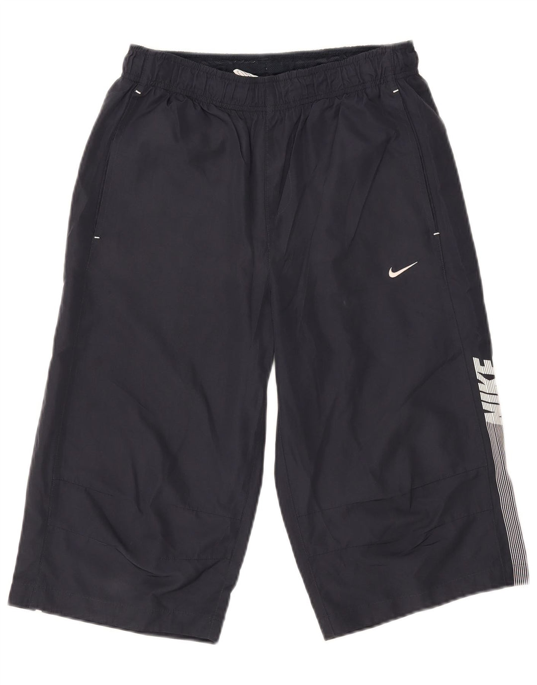 Męskie spodenki sportowe Nike Graphic Bermudy, małe, granatowe, poliestrowe