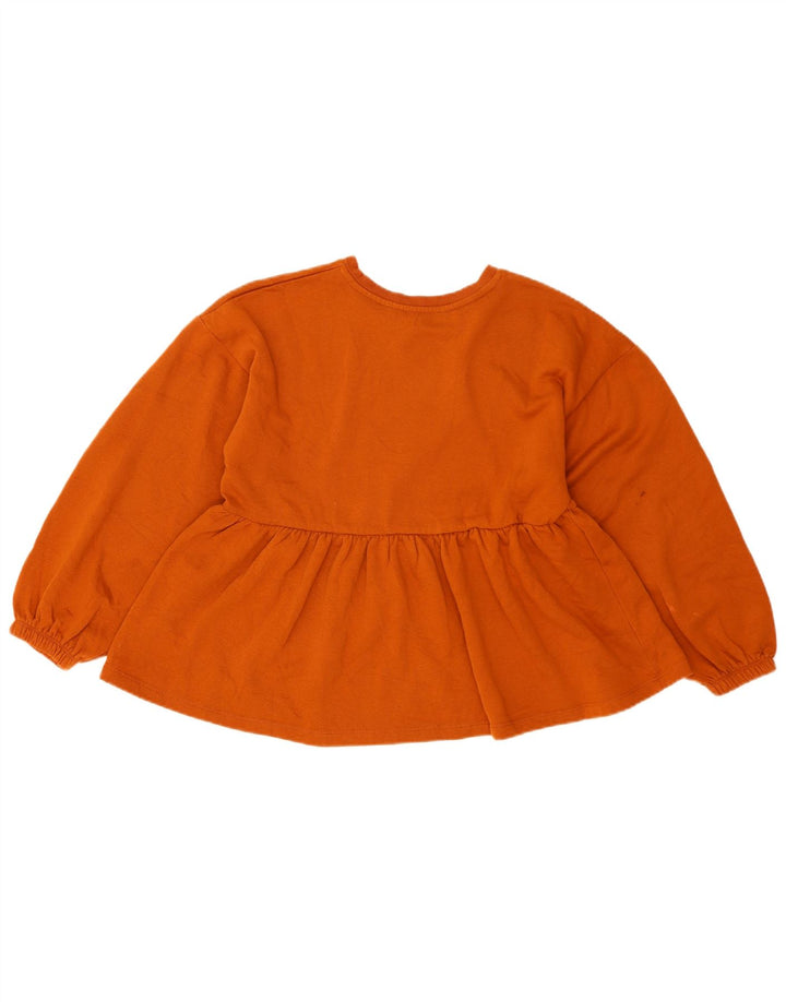 Damski sweter oversize Zara UK 10, mały, brązowy, bawełniany