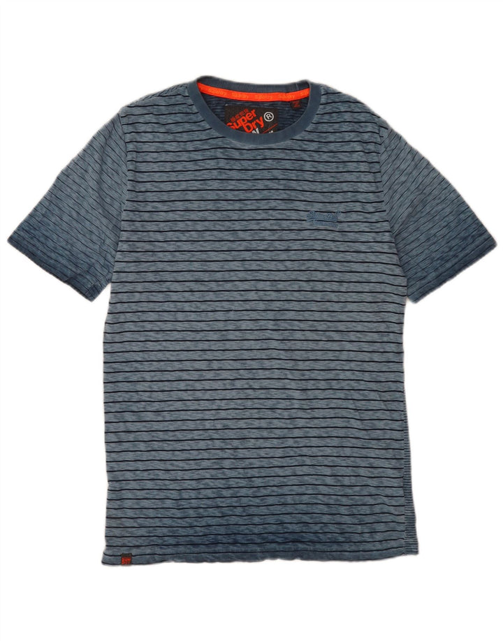 T-shirt męski Superdry, bawełniany, w średnie niebieskie paski