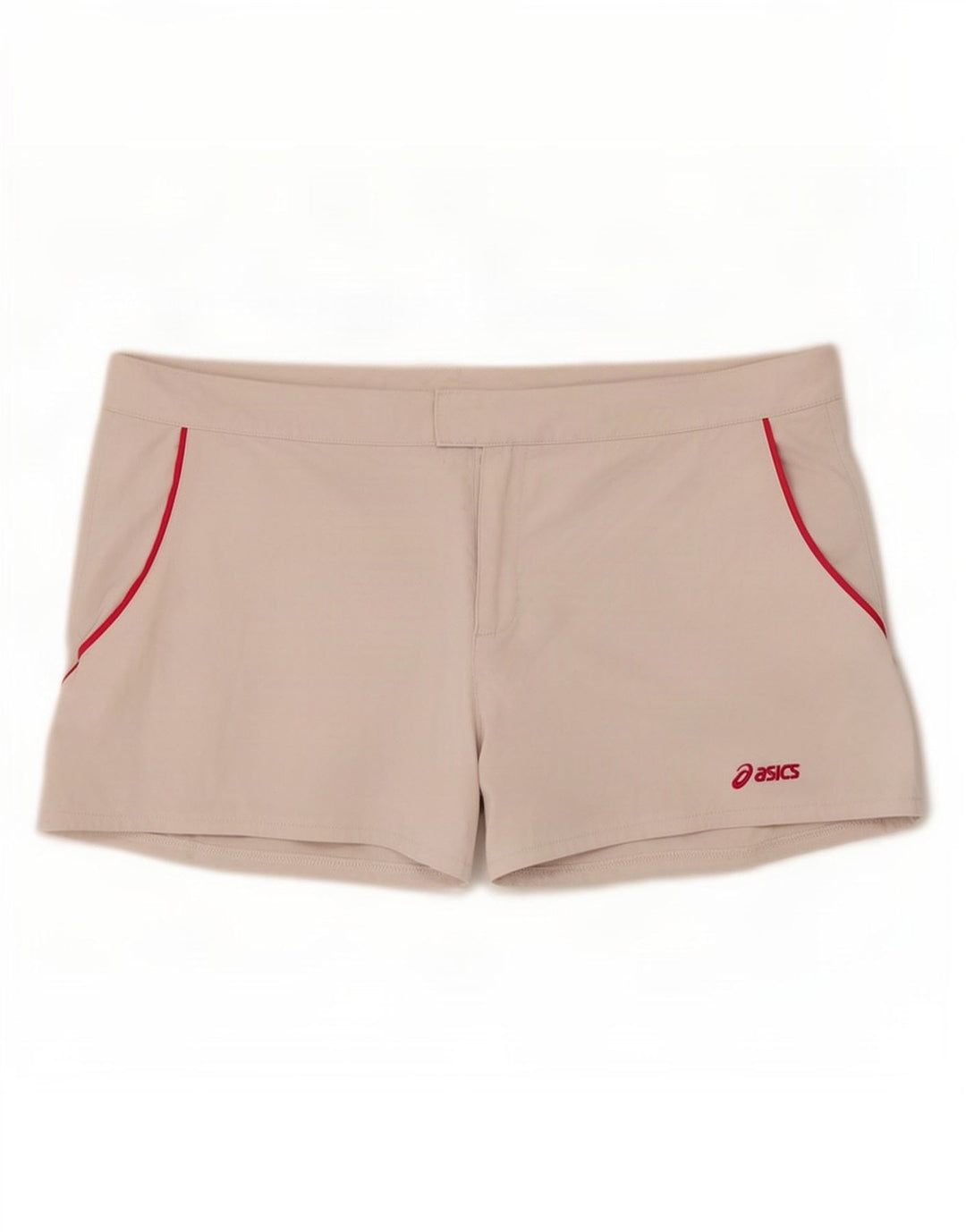 Damskie regularne spodenki sportowe Asics UK 18 XL, biały poliester