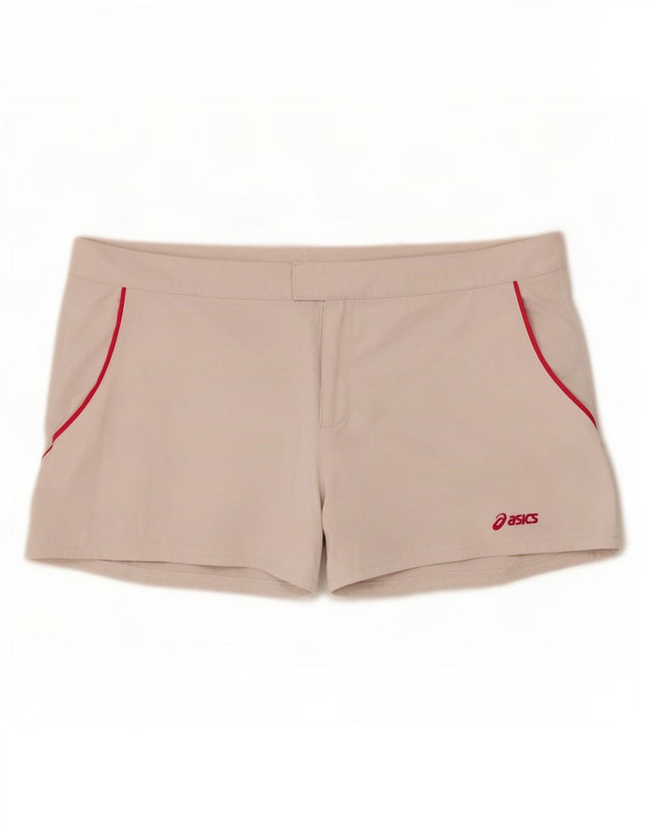 Damskie regularne spodenki sportowe Asics UK 18 XL, biały poliester