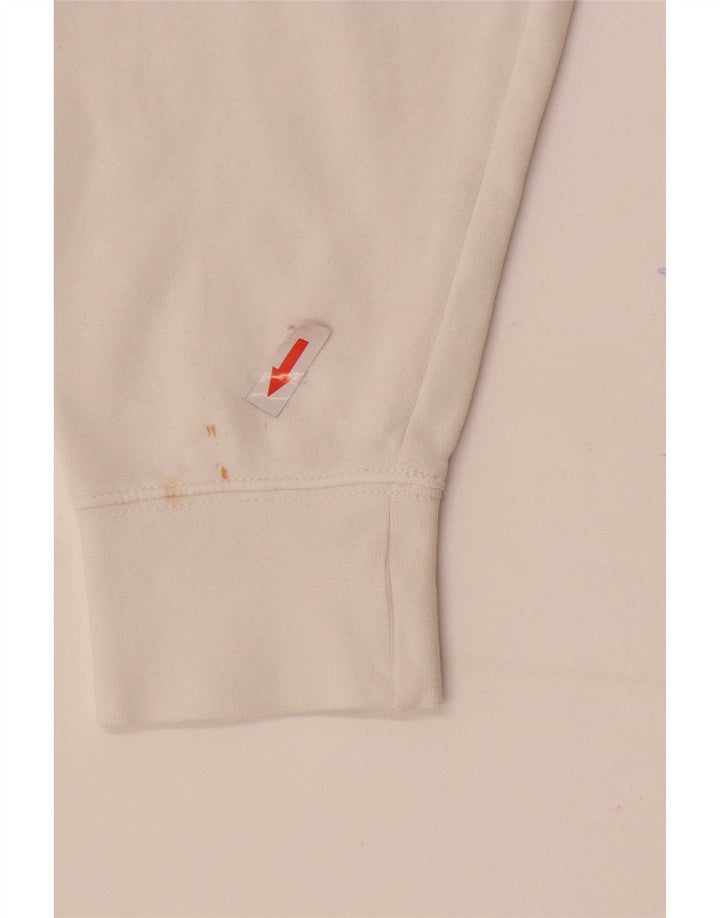 Męska bluza z kapturem Nike, średnia, biała, bawełniana