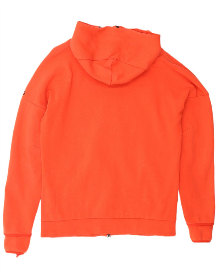 Męski sweter Adidas z grafiką i zamkiem błyskawicznym, średni czerwony