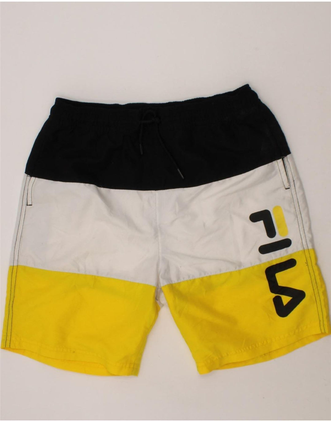 FILA Boys Graphic Sport Shorts 13-14 Years  Multicoloured Colourblock Vintage Fila and Second-Hand Fila from Messina Hembry 
