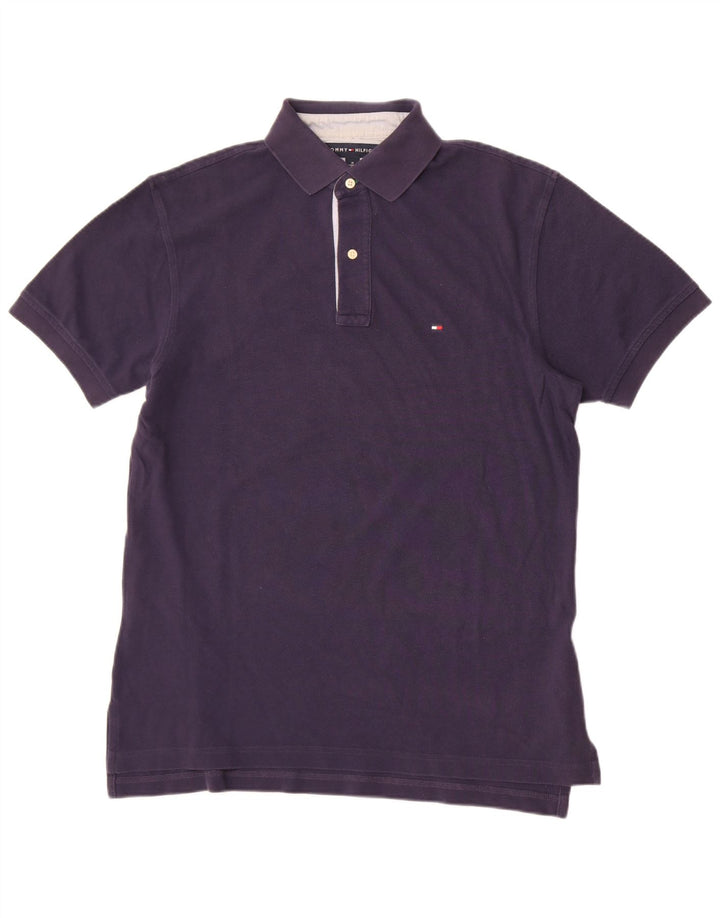 Męska koszulka polo Tommy Hilfiger, średnia, granatowa, bawełniana