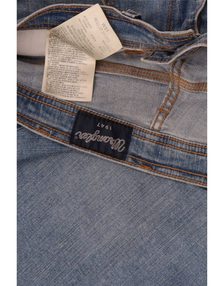 Męskie spodenki jeansowe Wrangler W31 w kolorze średnioniebieskim, bawełniane