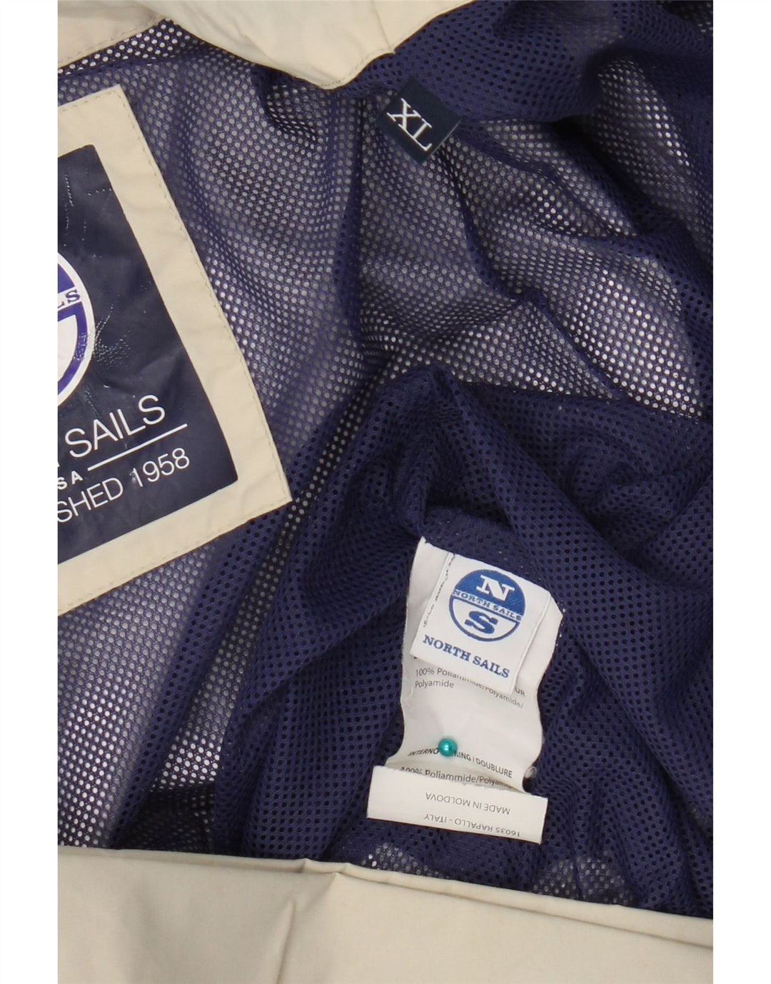 Damska kurtka bomber North Sails UK 18 XL, beżowy poliamid