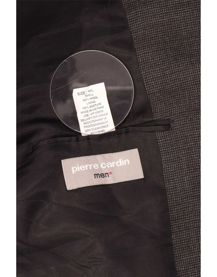 Męska marynarka zapinana na 1 guzik Pierre Cardin IT 44 Średnia szara wełna