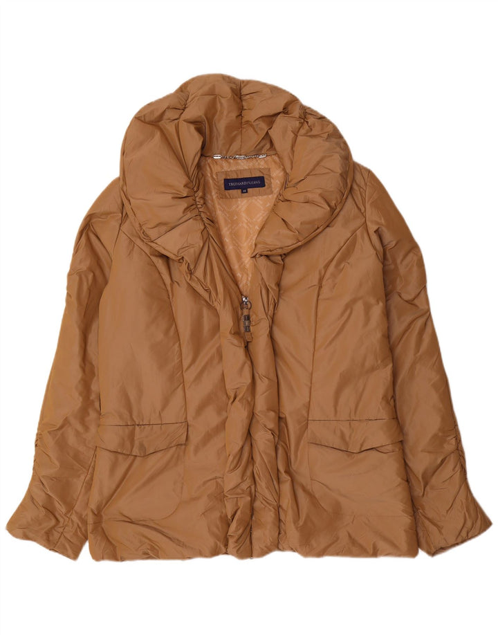 Damska ocieplana kurtka TRUSSARDI JEANS IT 48 XL Beżowy poliester