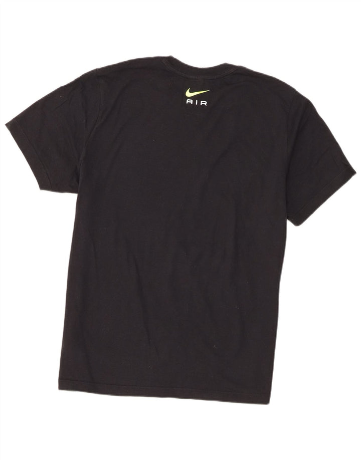 Męski T-shirt z grafiką Nike, duży, czarny, bawełniany