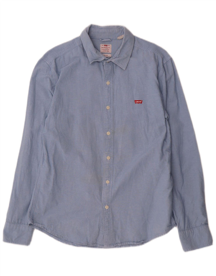 Koszula męska Levi's Slim Fit, średnioniebieska, bawełniana