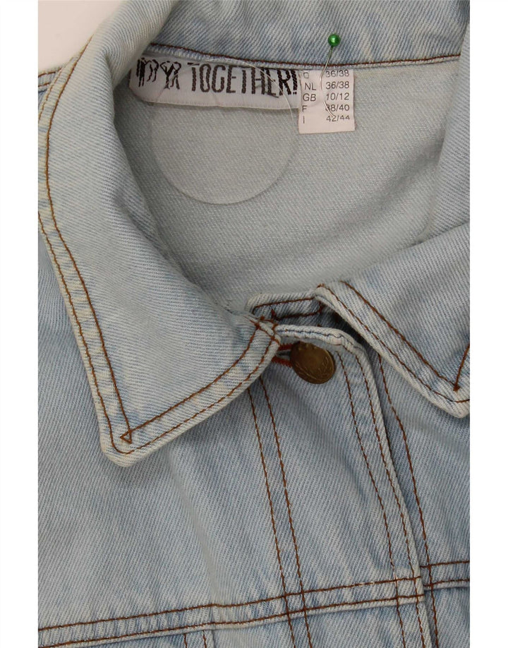 Damska kurtka jeansowa Together Oversize UK 10, mała, niebieska, bawełniana. Nowość