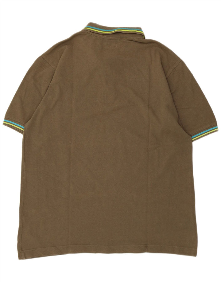 Męska koszulka polo Kappa XL, bawełniana w kolorze khaki