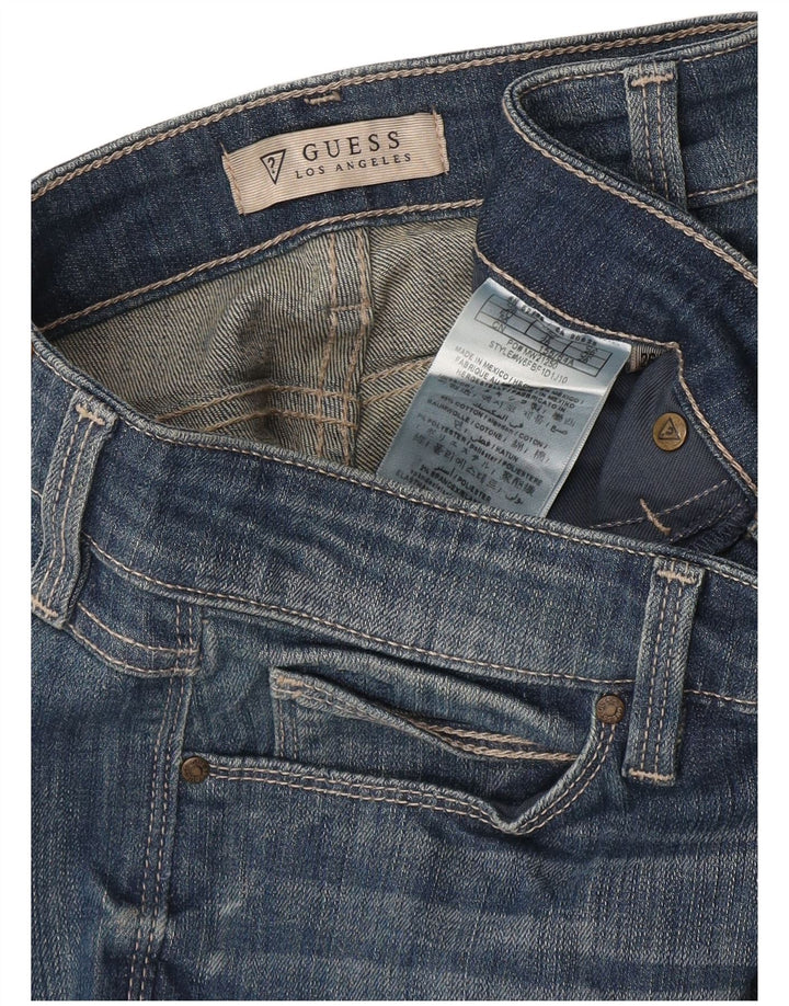 Guess Damskie Krótkie Jeansy W28 L24 Niebieskie Bawełniane