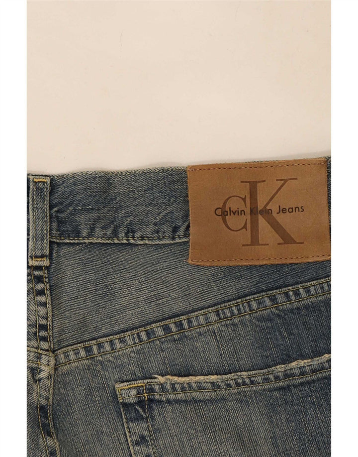 Męskie proste dżinsy Calvin Klein W32 L33 Niebieskie