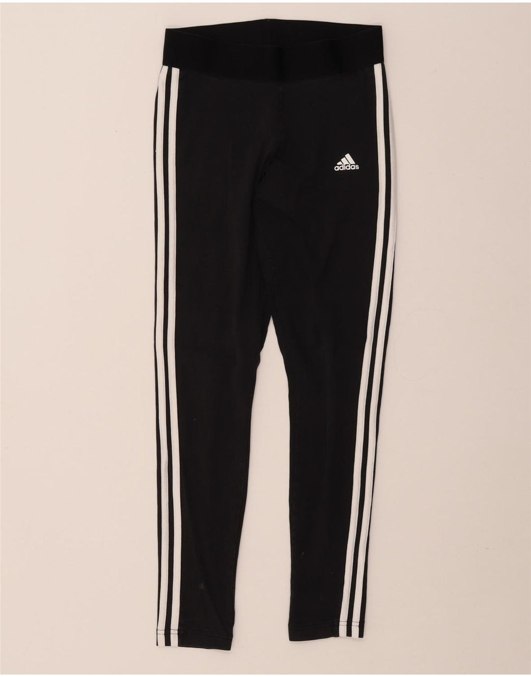 Damskie legginsy ADIDAS o dopasowanym kroju UK 8/10, małe, czarne, bawełniane