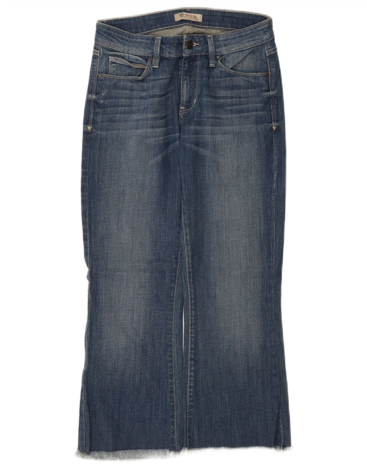 Guess Damskie Krótkie Jeansy W28 L24 Niebieskie Bawełniane