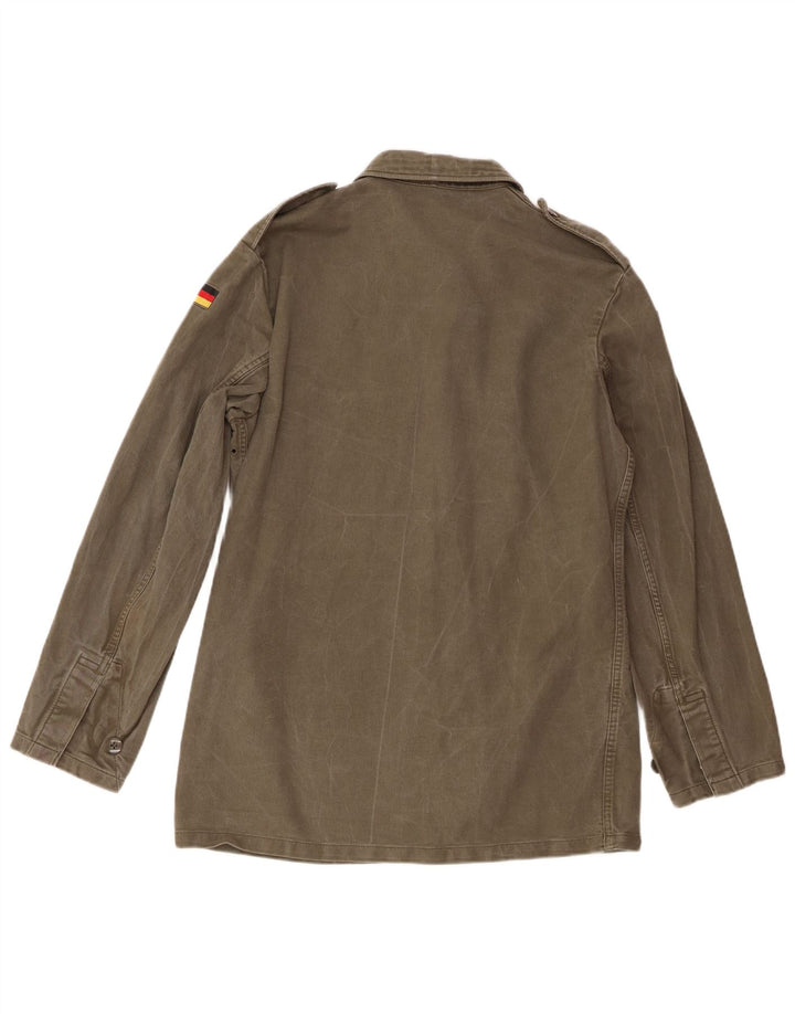 Vintage męska jeansowa kurtka wojskowa UK 38 Medium Khaki Army