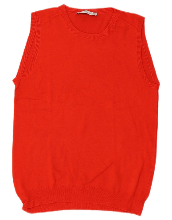 Tank top damski Zara UK 14, duży, czerwony