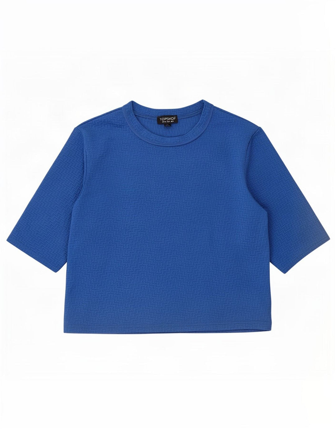 T-shirt damski Topshop Top UK 8, mały, niebieski, poliester