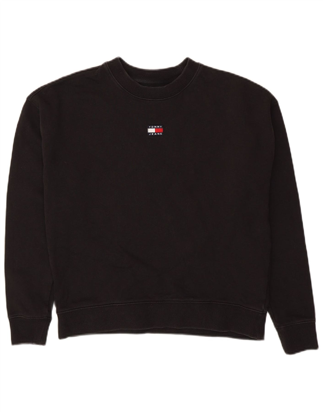 Damska bluza oversize Tommy Hilfiger Crop UK 10 Small Black