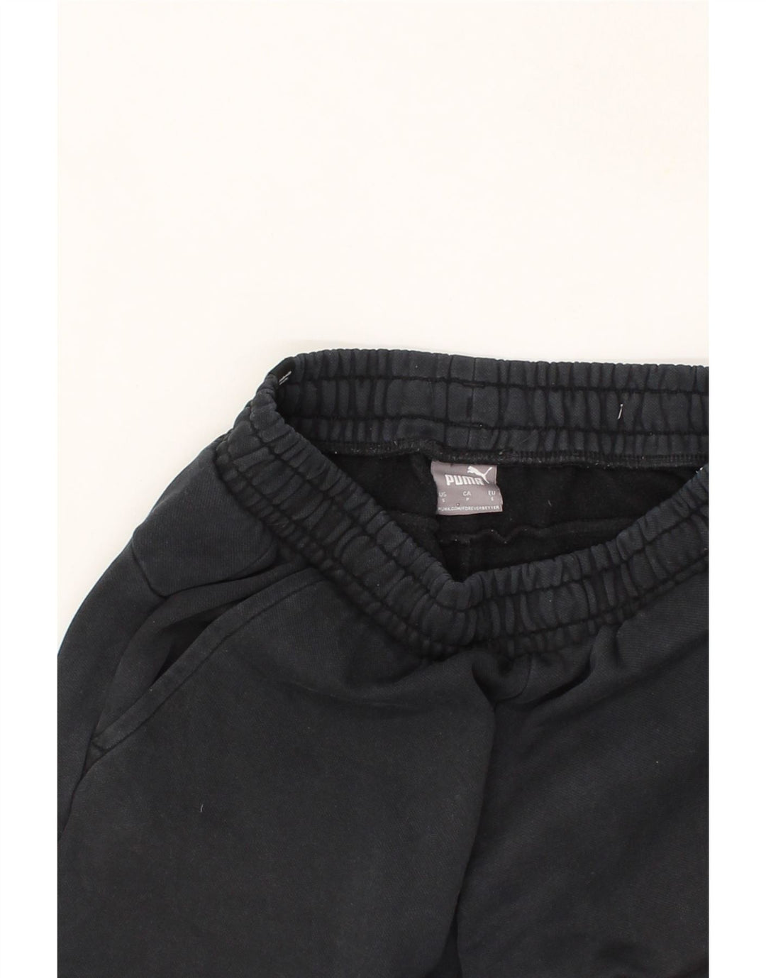 PUMA Mens Tracksuit Trousers Joggers Small  Black Cotton Vintage Puma and Second-Hand Puma from Messina Hembry 
