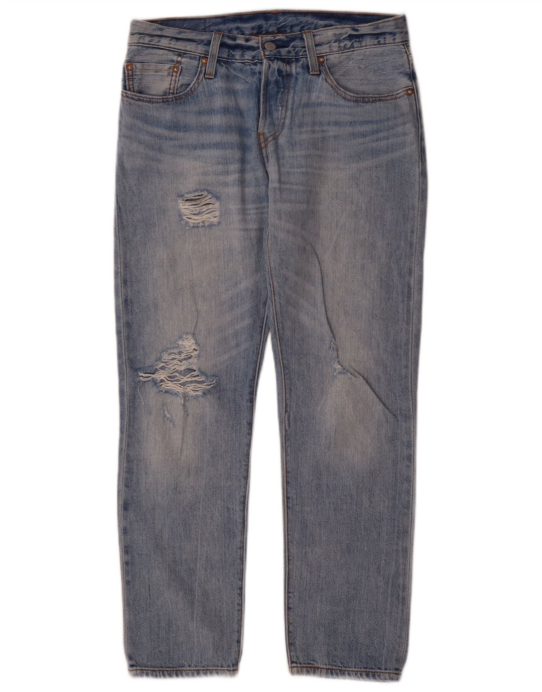 Damskie jeansy Levi's 501 CT w trudnej sytuacji W26 L29 Niebieskie