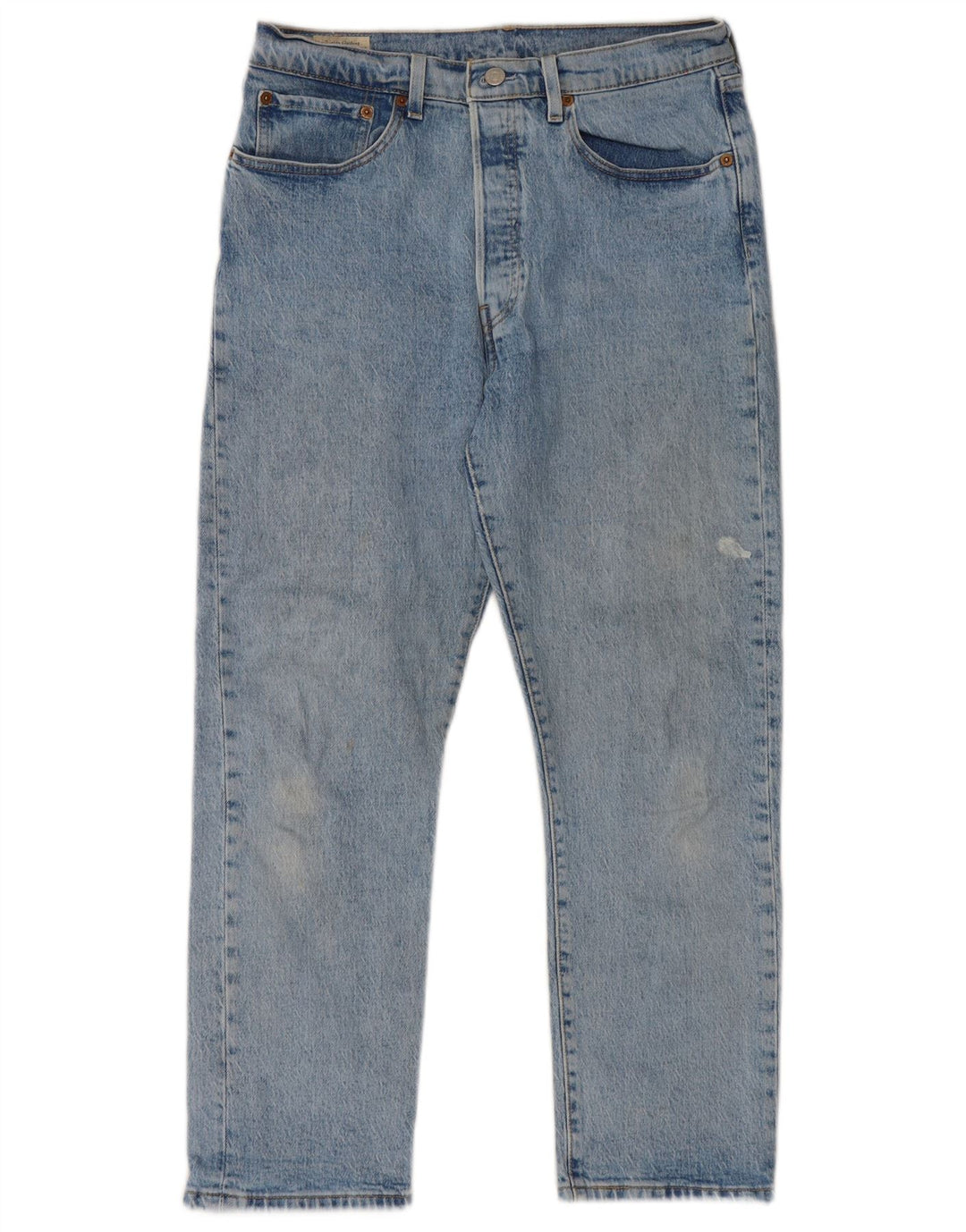 Męskie jeansy Levi's 501 Straight W31 L26 Niebieskie bawełniane