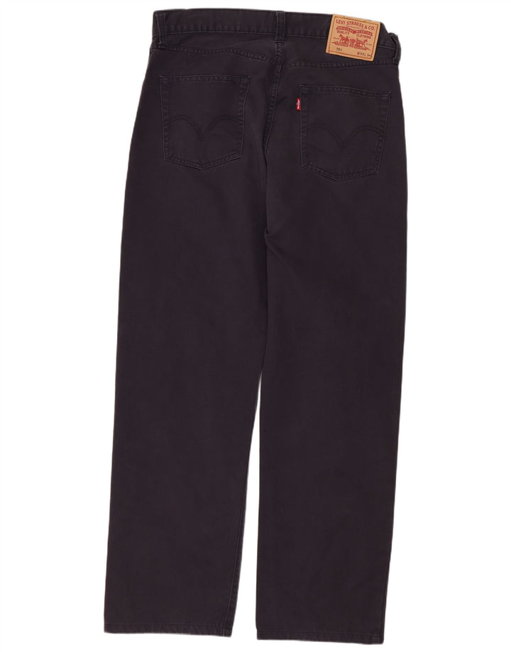 Męskie dżinsy Levi's 751 Straight W33 L29 Granatowa bawełna