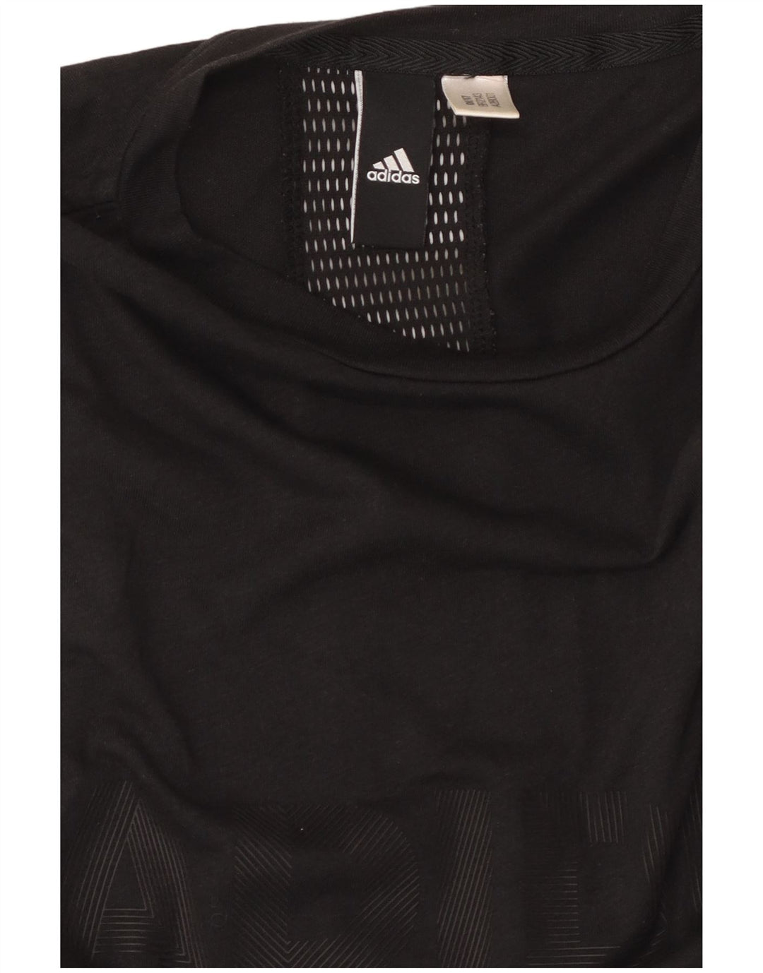 Damski top ADIDAS z grafiką, UK 8, mały, czarny