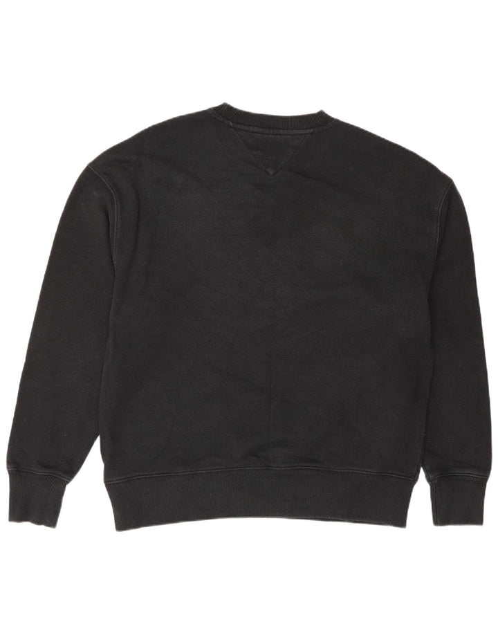 Męska bluza z grafiką Tommy Hilfiger, mała czarna, z blokami kolorów